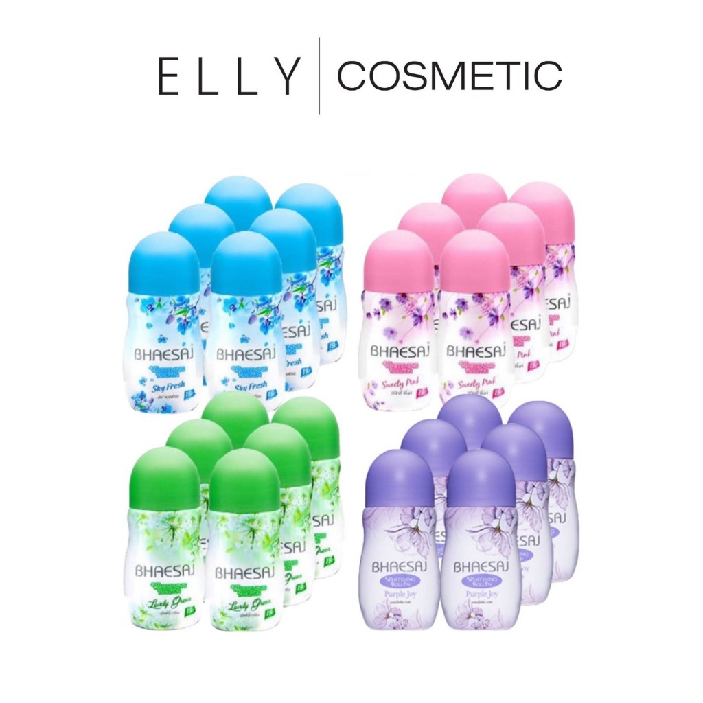 (แพ็ค 6 ขวด) Bhaesaj Whitening Rollon 35ml เภสัช ไวท์เทนนิ่ง โรลออน