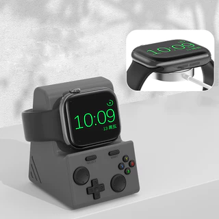 แท่นชาร์จ iWatch ฐานซิลิโคน ที่ตั้งนาฬกาสมาทวอช เคสอ่อน เคสแอร์พอดน่ารัก (Model.1)