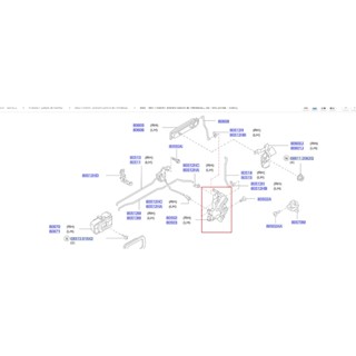 กลอนล็อคประตูหน้าขวา   แท้นิสสัน ฟรอนเทีย D22 K/C, 80500VY75…