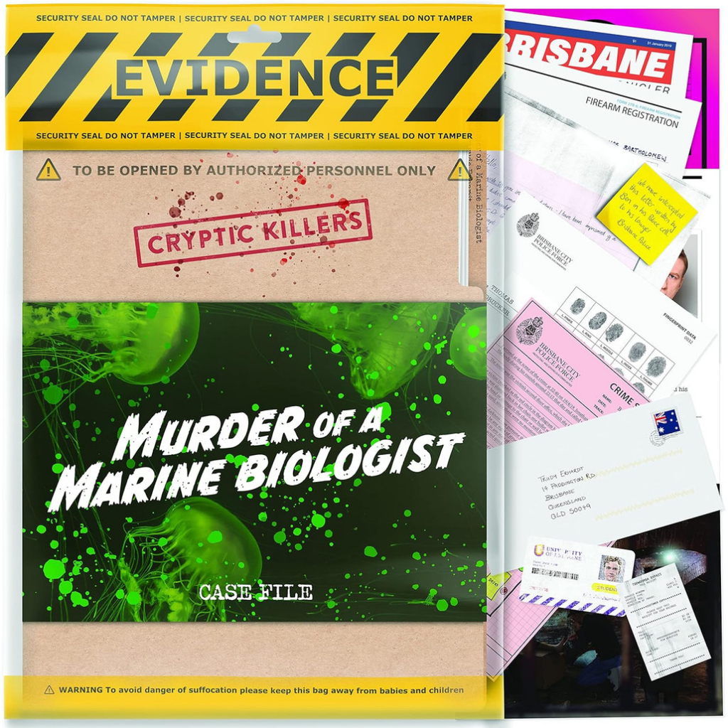 Cryptic Killers Unsolved Murder Mystery Game - Cold Case Files Investigation Detective Clues/Evidence - Solve The Crime