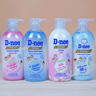 D-nee Organic ดีนี่ ดีลักซ์ โลชั่น และ เจลอาบน้ำ บำรุงผิวชุ่มชื้น 48 ชม. สำหรับทุกช่วงวัย 380และ450 มล.