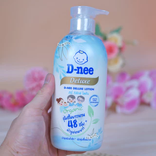 D-nee Organic ดีนี่ ดีลักซ์ โลชั่น และ เจลอาบน้ำ บำรุงผิวชุ่มชื้น 48 ชม. สำหรับทุกช่วงวัย 380และ450 มล.