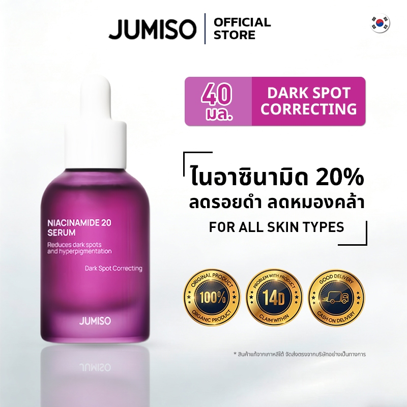 Jumiso Niacinamide 20% Serum 40ml เหมาะผิวแพ้ง่าย