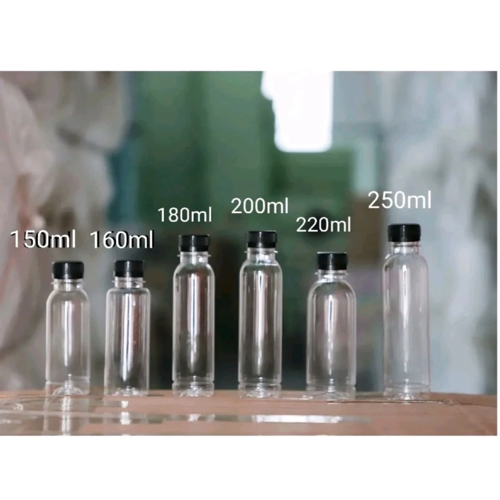 ขวดทรงกลม ขนาด 150/160/180/200/220/250ml ปาก30 เนื้อpet 150ชุดพร้อมฝา