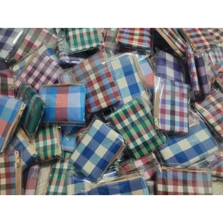 กระเป๋า​สี่เหลี่ยมมีสายคล้องลายผ้าขาวม้าฟรีป้ายคาด