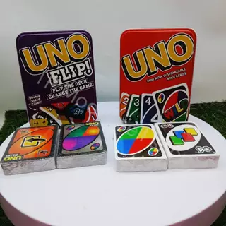 การ์ดเกม UNO และ UNO Flip! กล่องเหล็ก (Metal Tin Box)