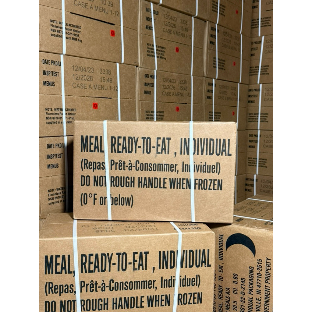 อาหาร MRE US🇺🇲(แบบยกลัง) Meal Ready To-Eat รอบเทส 12/2026