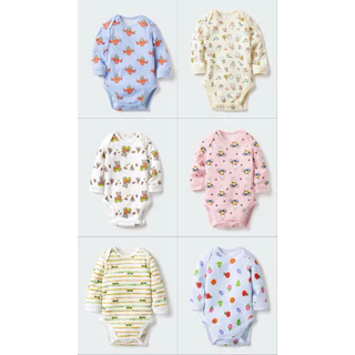 Uniqlo จั๊มสูทเด็ก ยูนิโคล่ ผ้ารู ผ้าตาข่าย Size 60-90 แขนสั้น/ยาว (ลายมาใหม่)