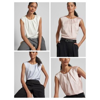 Christian Berg เสื้อแขนกุด ผ้าซาติน งานมือ1