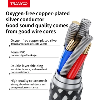 TRANYOO E8 อะแดปเตอร์แปลงหูฟัง Type-C / Lightning เป็น 3.5mm เหมาะสำหรับโทรศัพท์มือถือ แท็บเล็ต และอุปกรณ์อื่น ๆ