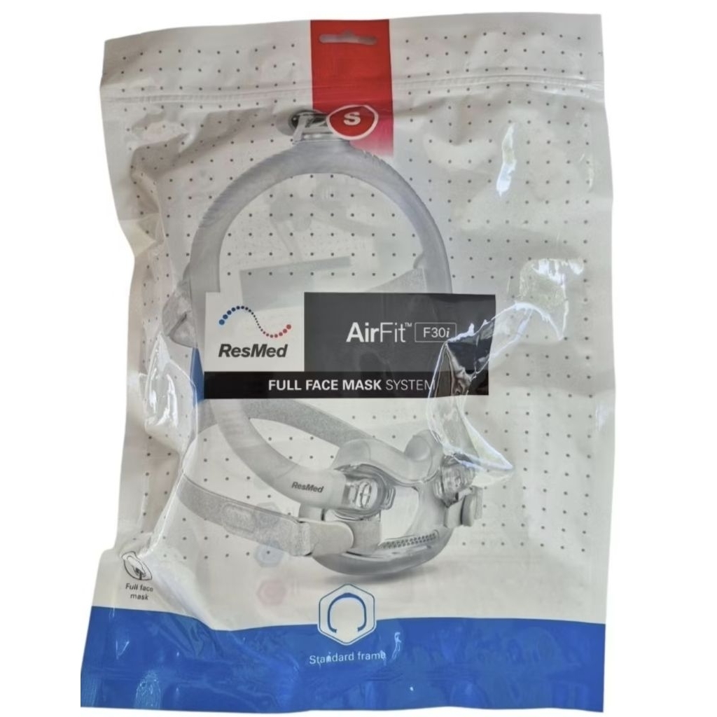 Resmed Airfit F30i Full Face Mask Standard Frame, Cushion Size S , หน้ากากแบบรองใต้จมูกและครอบปาก