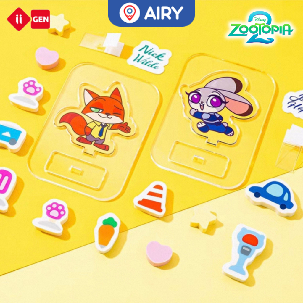 ชุดกล่องยางลบมินิ Zootopia ลิขสิทธิ์แท้ YZ360006 ยางลบก้อนเล็กหลายทรง สแตนดี้จู้ดี้ นิคสะสม(1 ชุด) — صورة 6