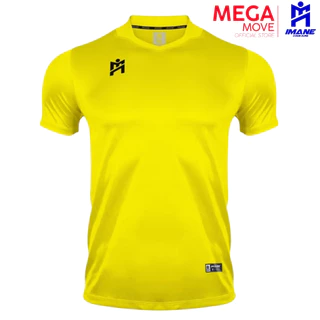 IMANE เสื้อฟุตบอลคอวี เบสิค รุ่น PREMEIRO II โลโก้ 3D Transfer ลายไม้ สีล้วน ผ้าเงา รหัส IMA1006