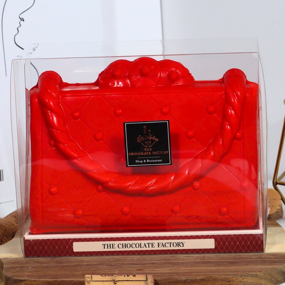 The Chocolate Factory : Chocolate Purse ช็อกโกแลตรูปทรงกระเป๋า รสดาร์กและไวท์ช็อกโกแลต