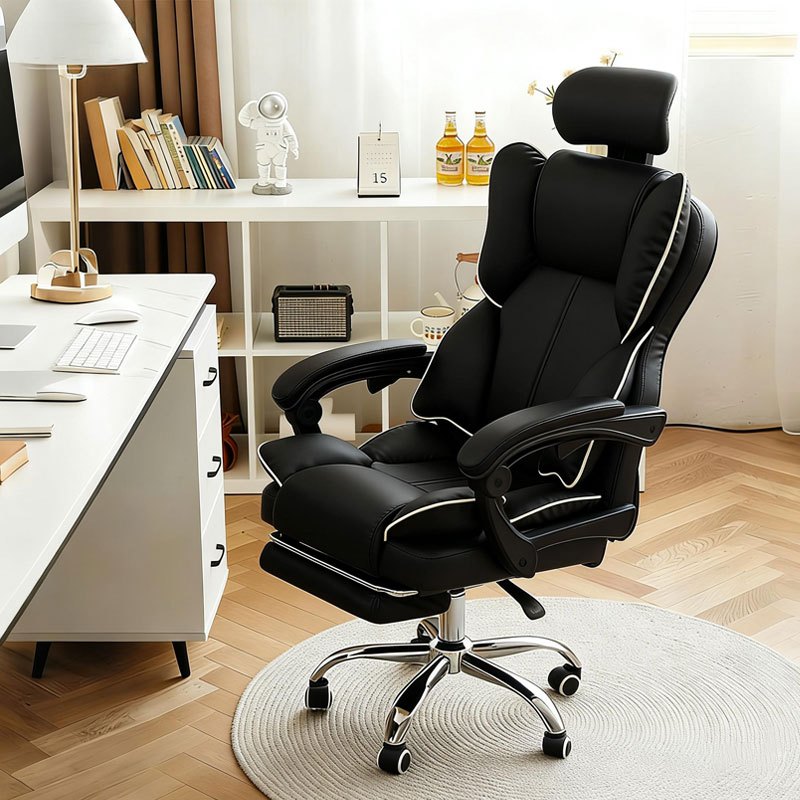 F&Gเก้าอี้ เก้าอี้ทำงาน เก้าอี้คอม เก้าอี้เกมมิ่ง  ergonomic  เบาะยาง office chair  ทำความสะอาดง่ายไม่ลอกล่อน