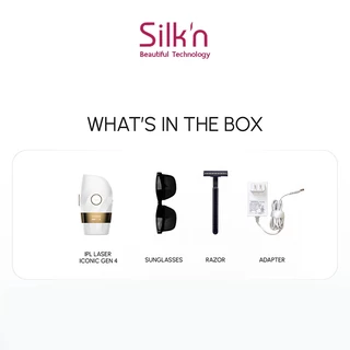 【รับประกัน2ปี】SIIk'n IPL Gen4 เครื่องกำจัดขนด้วยเลเซอร์เย็น (999,999 Shot) Multi Function สี Black Gold