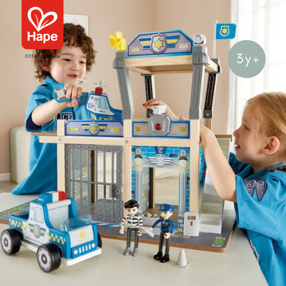Hape - Metro Police Dept Playset        สถานีตำรวจ มีเสียงมีไฟ        3Y+ รูปที่ 3