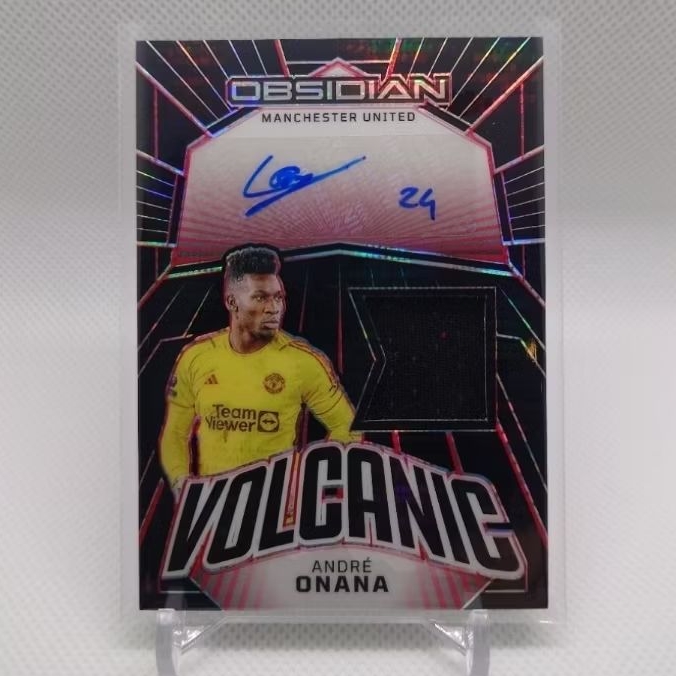 Panini Obsidian 23/24 - Andre Onana - Manchseter United - Volcanic Material Signatures Electric Etch