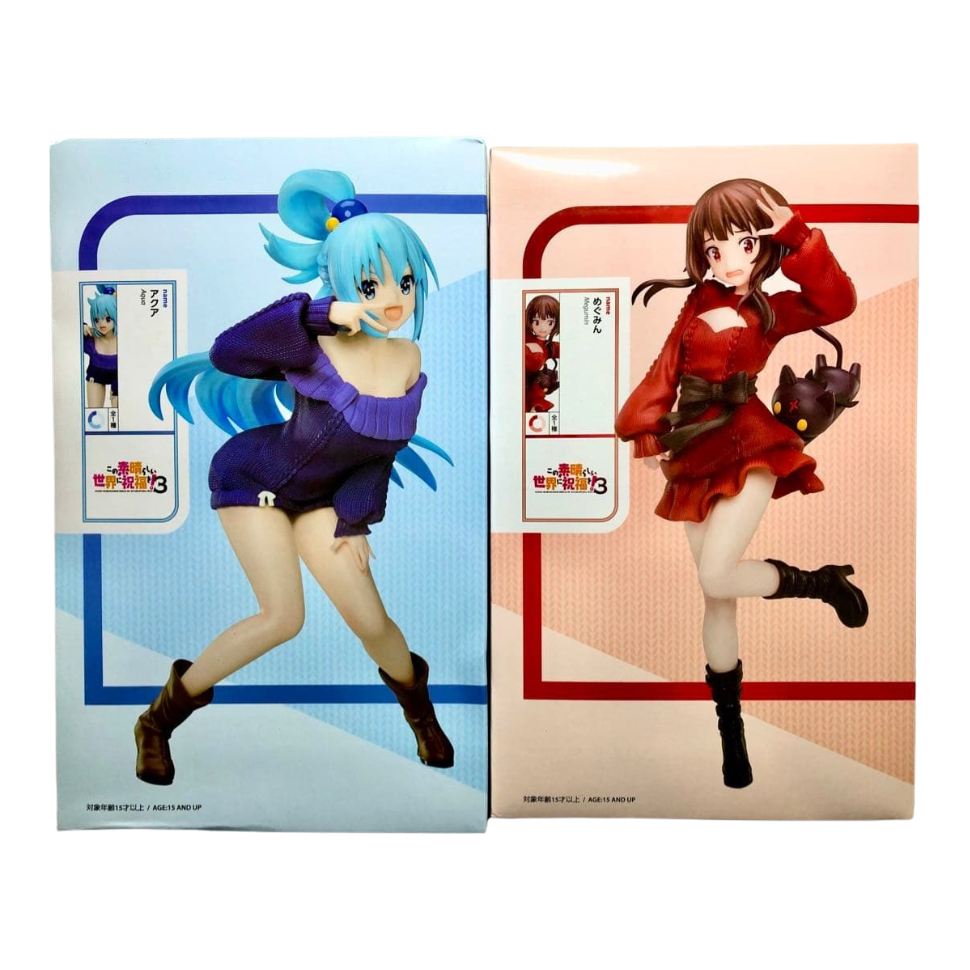 elCOCO Konosuba: God's Blessing on This Wonderful World! 3 1/7 Scale Figure Aqua Megumin Japan