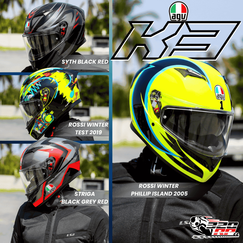 หมวกกันน็อค AGV รุ่น K3 ล็อตใหม่ล่าสุด 2024 ของแท้ ส่งไว !! 320SP.ราชพฤกษ์