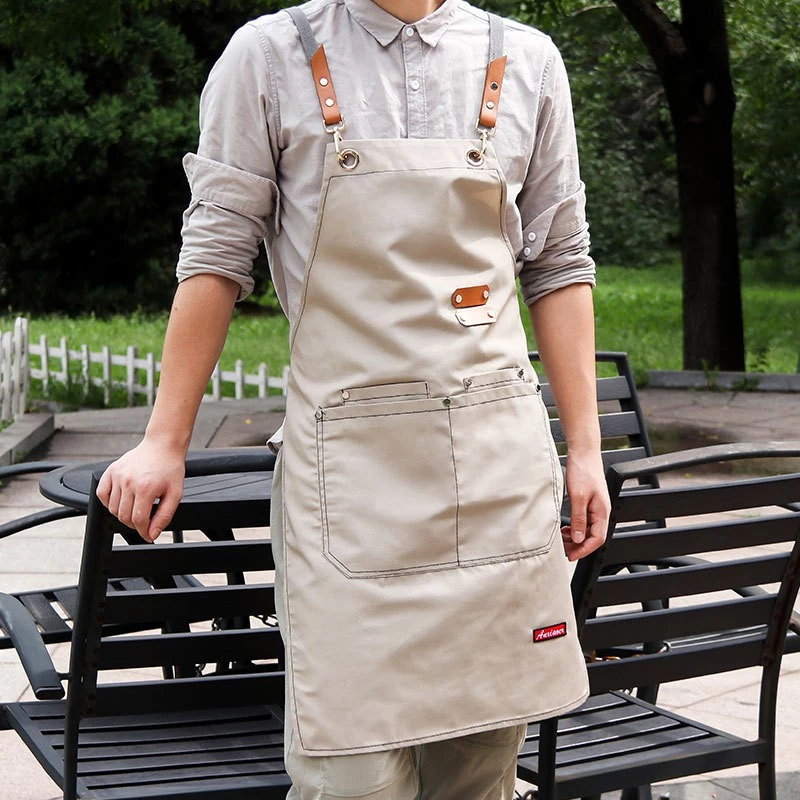 Workwear ผ้ากันเปื้อนกันน้ำ สไตล์ช่างตัวจริง ใช้ในร้านทำผม ร้านเล็บ ร้านอาหาร ร้านชา และครัว ทนน้ำทนมัน คุ้มค่า