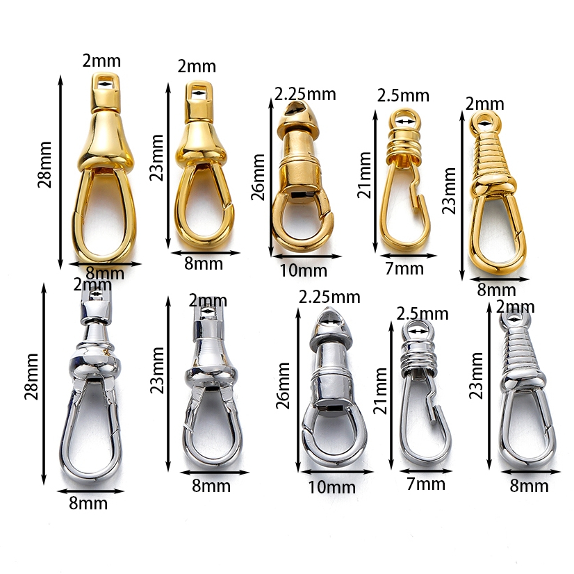 ตะขอสแตนเลส 316 แท้ ตะขอก้ามปู หมุนได้ ไม่ลอกไม่ดำ สำหรับห้อยพระเครื่อง สร้อยคอพระ อะไหล่เครื่องประดับคุณภาพสูง