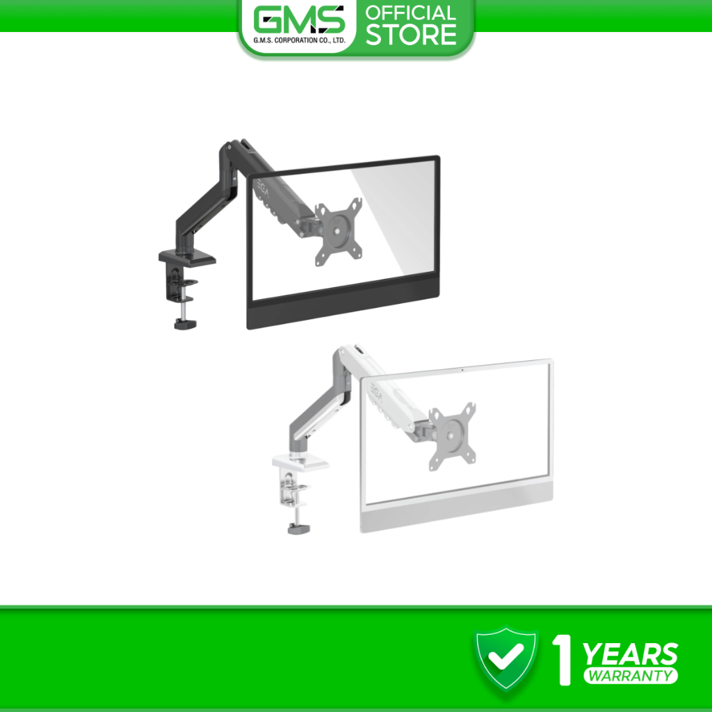 [ประกัน 2ปี] EGA TYPE MA1 แขนจับจอ ขาตั้งจอมอนิเตอร์แขนเดี่ยวแก๊สสปริง รองรับจอ 15-32นิ้ว ติดได้ทั้ง