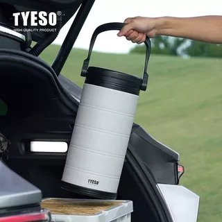 TYESO ถังน้ำแข็ง เก็บความเย็นได้นาน สแตนเลส 304 ความจุ 5L/6.6L ใช้ได้ทั้งในรถและกลางแจ้ง