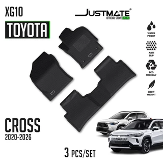 [JUSTMATE] TOYOTA พรมปูพื้นรถยนต์ COROLLA CROSS 2020 - 2026 ใช้ได้กับ น้ำมัน และ HEV