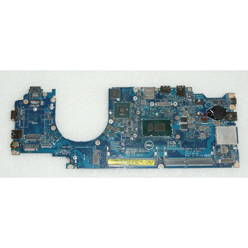 DDM70 LA-F401P สำหรับ Dell Latitude 5490 E5490 แล็ปท็อป เมนบอร์ด I7 8th Gen CPU CN-091RJ5 DDR4