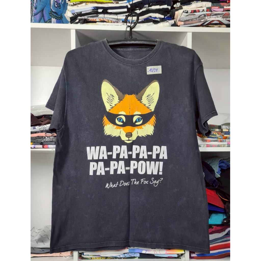 เสื้อ What Does The Fox Say? (L) สีเฟดไม่เสมอตัว
