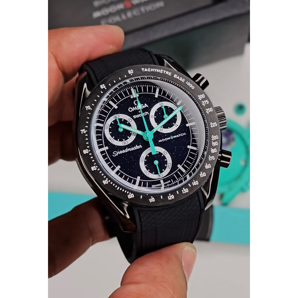 Tranfer Mission on Earth-Polar light to stainless black PVD case  (Watch modify)