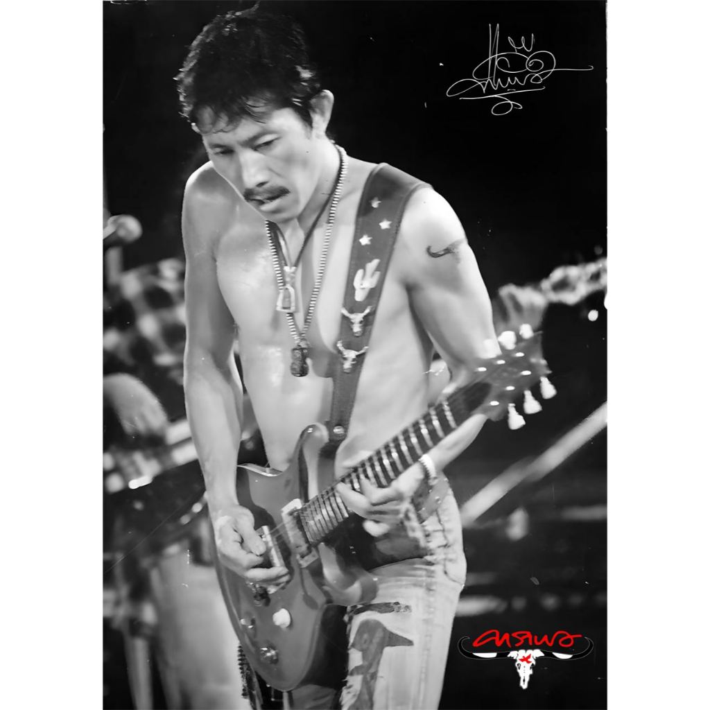 โปสเตอร์ รูปถ่าย วง ดนตรี เพื่อชีวิต คาราบาว Carabao (2524-Now) POSTER 24”X35” Inch แอ๊ด ยืนยง โอภากุล V8