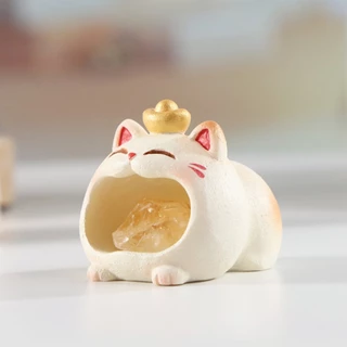 M&G LIFE x Thingswoo Lucky Cat Crystal Blind Box ของตกแต่งตั้งโต๊ะคริสตัลแบบสุ่ม
