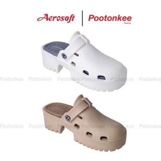 Aerosoft (แอโร่ซอฟ) รุ่น W3101 รองเท้าแตะแบบสวมหัวโตผู้หญิง …