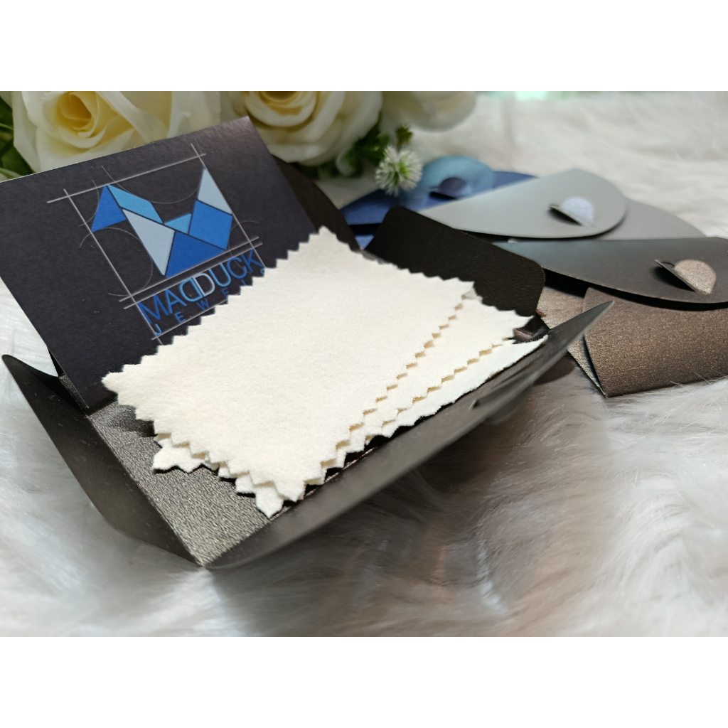 ผ้าเช็ดเครื่องประดับ ผ้าเช็ดเงิน ผ้าเช็ดทอง | Madduck Care Cloth 3 แผ่น (9x5.5 cm)