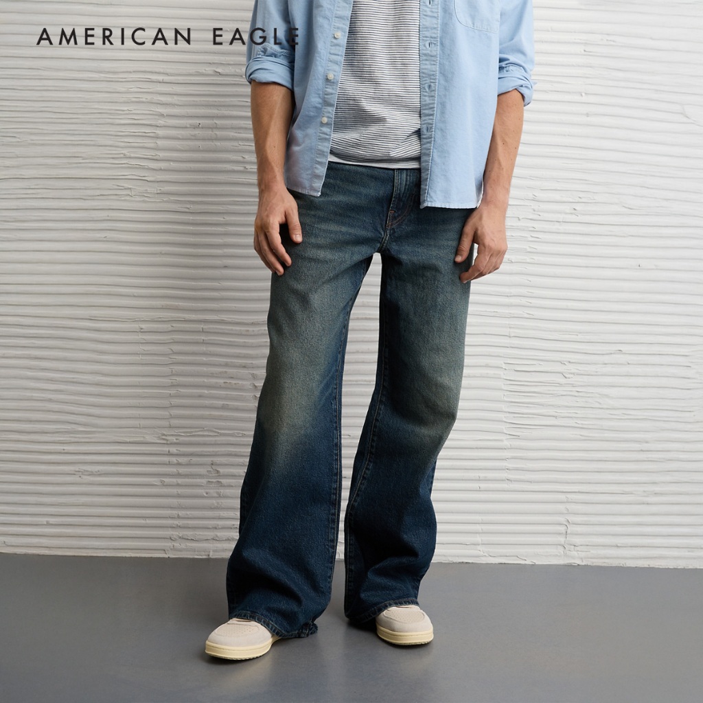 American Eagle AirFlex+ TENCEL™ Fibers Baggy Flare Jean กางเกง ยีนส์ ผู้ชาย แบ็กกี้ (MBL 011-7493-252)