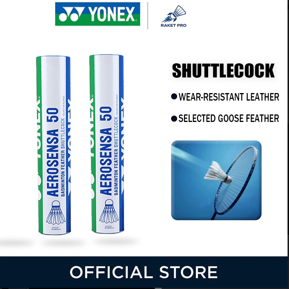 ลูกแบดมินตัน YONEX AEROSENSA 50 AS-50 ขนาดไก่ คุณภาพสูง สำหรับการแข่งขัน ของแท้ ลูกแบด เสถียร