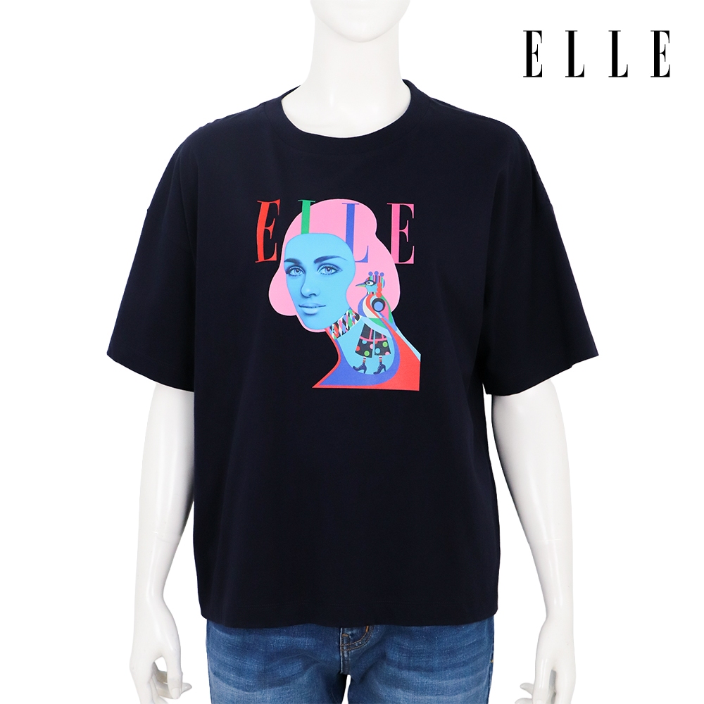 ELLE เสื้อยืด แขนสั้น ทรง CROP รุ่น 80 ปี สกรีนลายกราฟฟิค คอลเลคชั่น Artist - WWTV007