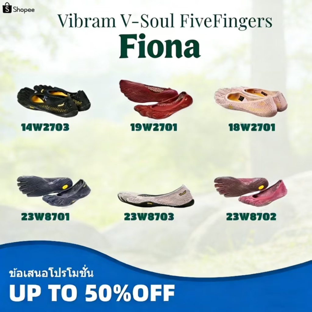 🔥สินค้าแท้ขายดี✨Vibram V-Soul FiveFingers รองเท้า รองเท้ามีสายรัด รองเท้าเจนนี่