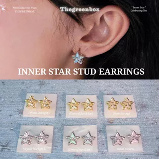 ต่างหู Inner Star Stud Earrings - The Green Box