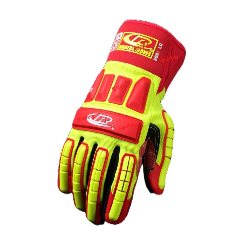 RINGERS Gloves R259 ถุงมือกันกระแทก TPR Impact Gloves ถุงมือเซฟตี้งานหนัก งานช่าง โรงงาน Oil & Gas