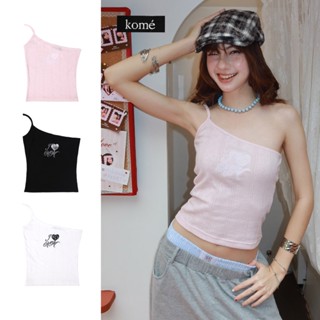 kome.offi เสื้อปาดไหล่สายเดี่ยว รุ่น crush on km