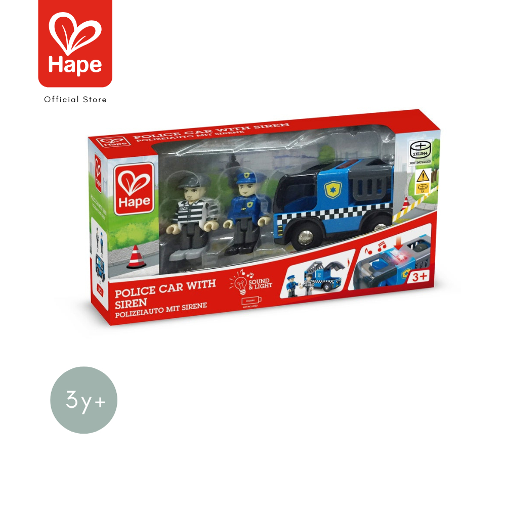 รถดับเพลิงสัญญาณไฟ/รถตำตวจ พร้อมเสียงไซเรน	Hape car with Siren  3Y+ รูปที่ 8