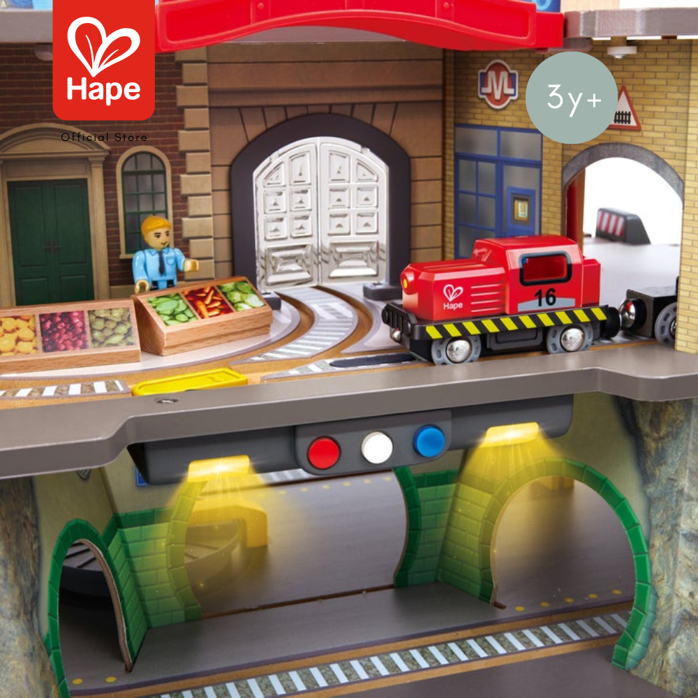 Hape - Multi-Level Railway City Set                ชุดรถไฟสถานีหลายชั้น        3Y+ รูปที่ 3