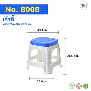เก้าอี้พลาสติกลายหนังNo.8008-เกรดเอ(มี4แบบ)