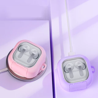 เคส Samsung Galaxy Buds4 / Buds4 Pro โปรงใส ตั้งมือถือได้ ป้องกันหาย พร้อมที่คล้อง (Model.26-9)