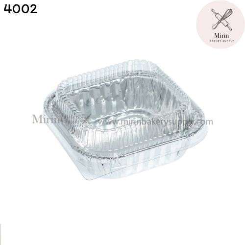 ถาดฟอยล์ S&S 4002 พร้อมฝา 100ml /10 ชุด