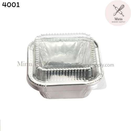ถาดฟอยล์ S&S 4002 พร้อมฝา 100ml /10 ชุด