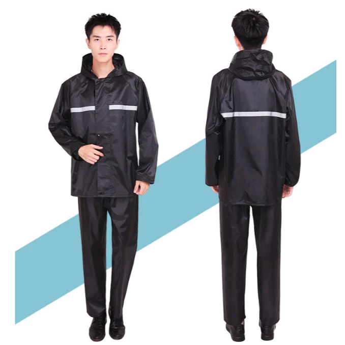 ชุดเสื้อกันฝนพร้อมกางเกง สำหรับปั่นจักรยานและทำงานกลางแจ้ง thumbnail 5
